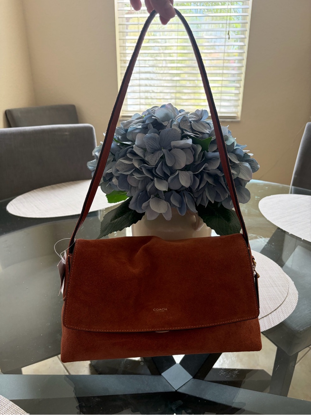 Coach Chelsea Suede Shoulder Bag in Clay